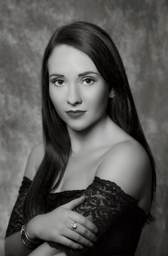 Monochrome female portrait