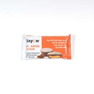 Chocolate Protein Bar on white background