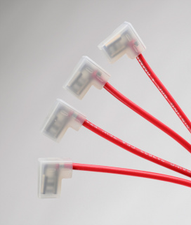 Four crimps on cable