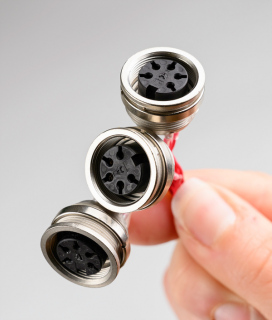 Product image showing circular connector assembly