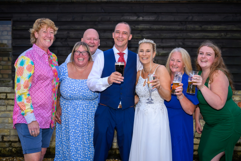 Chris and Laura Wedding at Thorney Abbey followed by reception at Thorney Golf Club, 22nd July 2023.