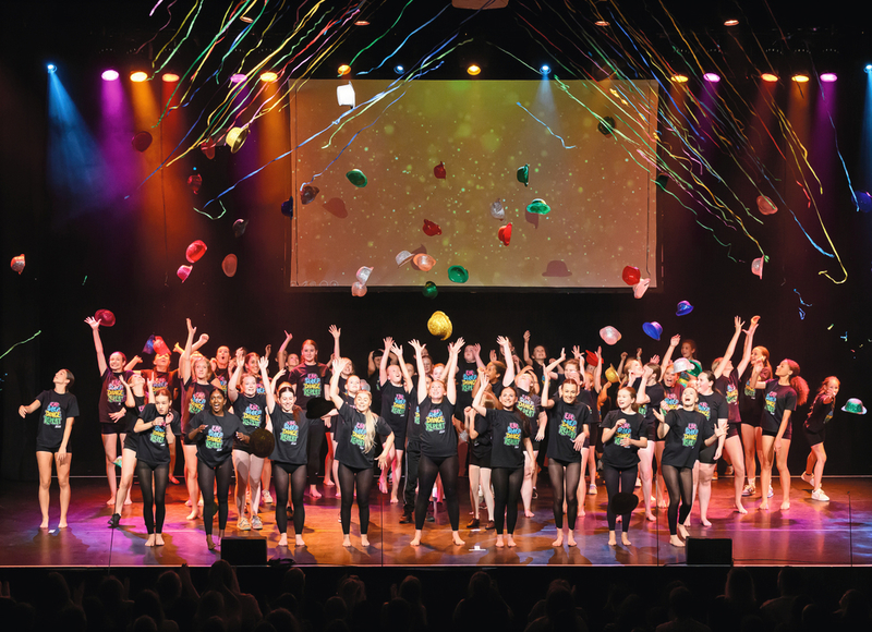 Press release marketing image showing theatre group having fun taken by image and events photography in Peterborough, Cambridgeshire