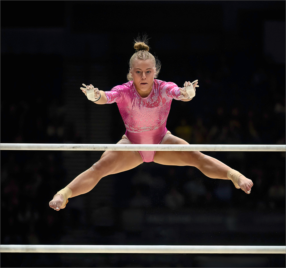 British Artistic Gymnastics Championship, Liverpool, M&S Bank Arena, Beam, Vault, Floor, Rings, Pommel, Parallel bars, Uneven bars Gymnast at British Artistic Gymnastics Championship, Liverpool,